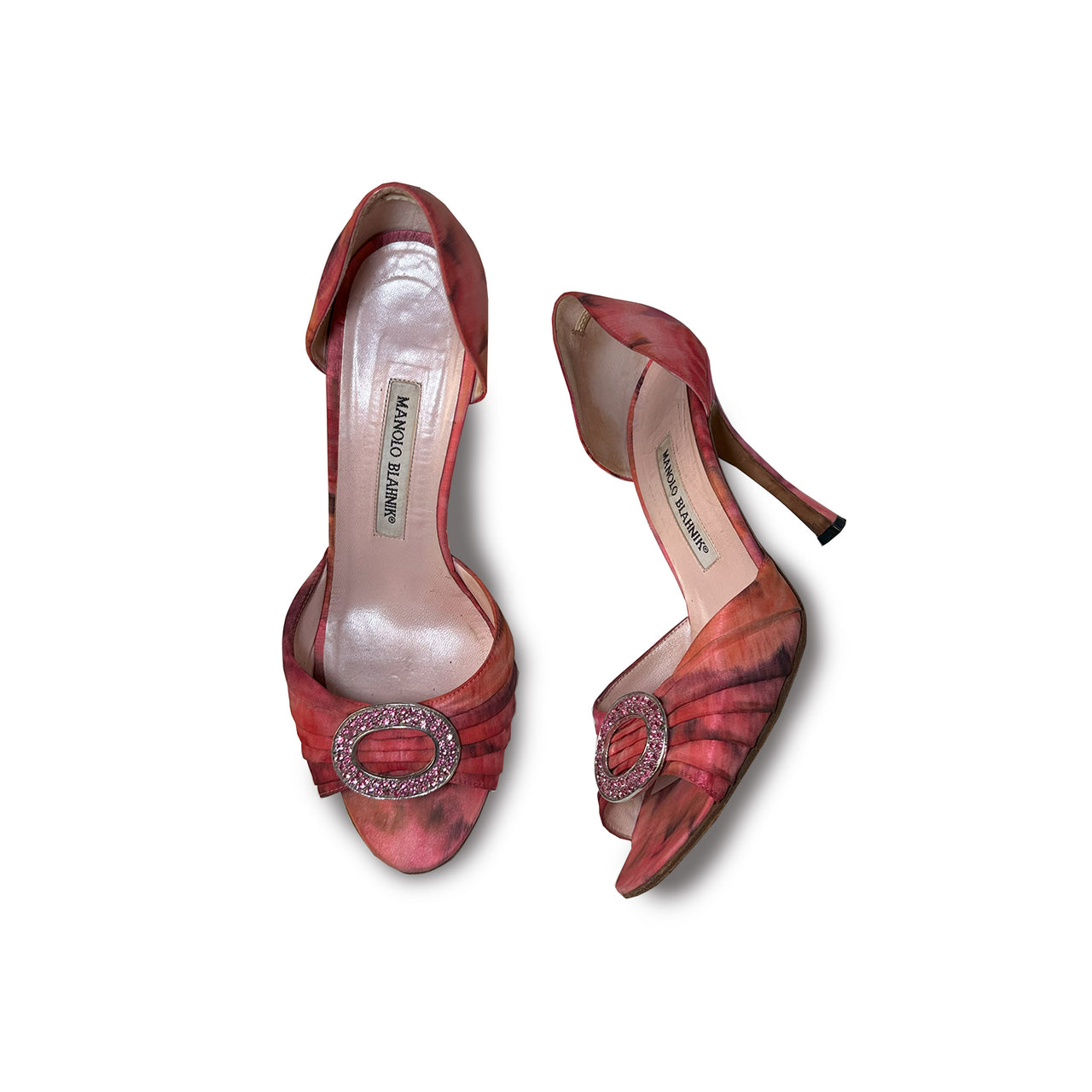 Manolo Blahnik Pumps with Rhinestone Detail 38.5