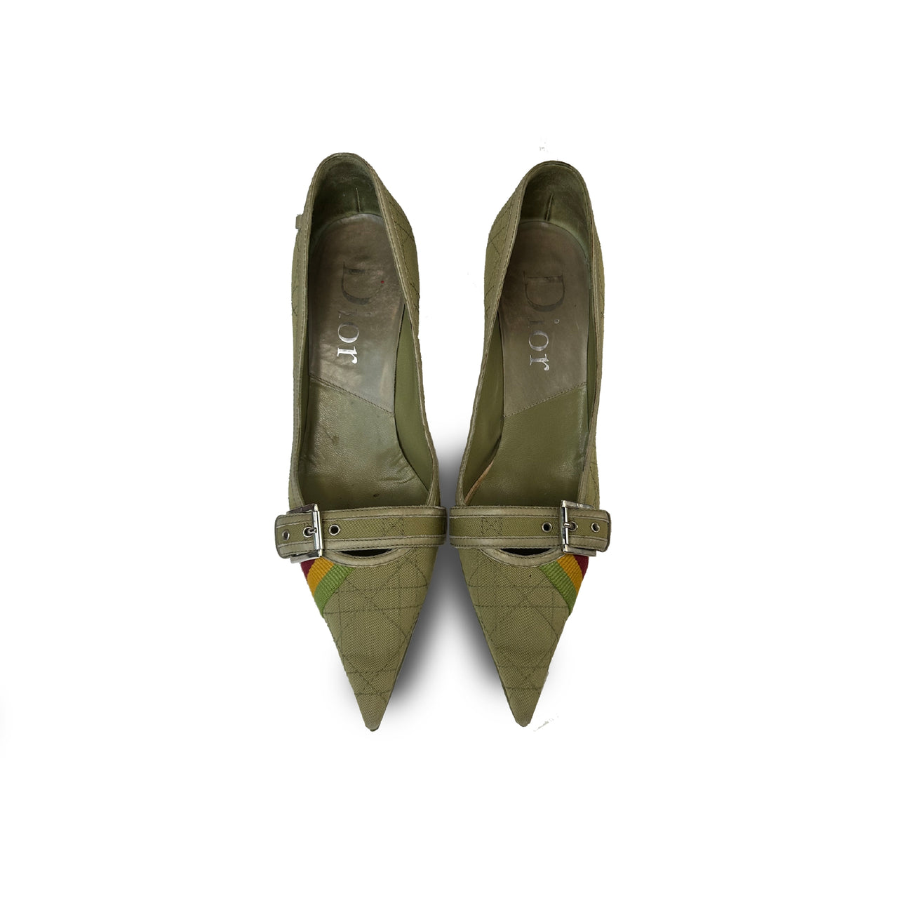 RARE Dior heels 2004 Rasta Collection
