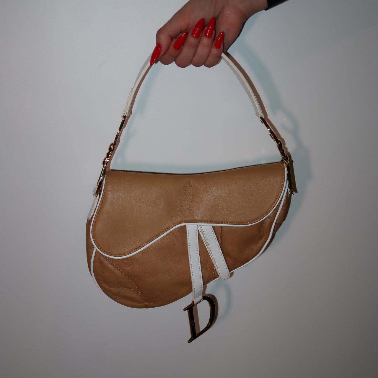 Dior 2000 Beige Saddle Bag As Seen On Carrie Bradshaw